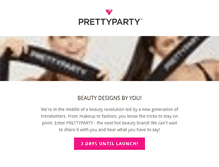 Tablet Screenshot of prettyparty.com